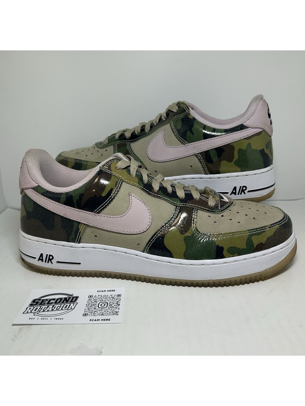 Nike Air Force 1 Low '07 LV8 Patent Camo Pink - Size 10.5 - (HQ1967-200)